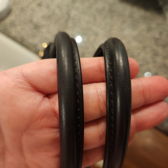 Michael Kors Black Satchel with Gold Studs - Picture 8 of 10